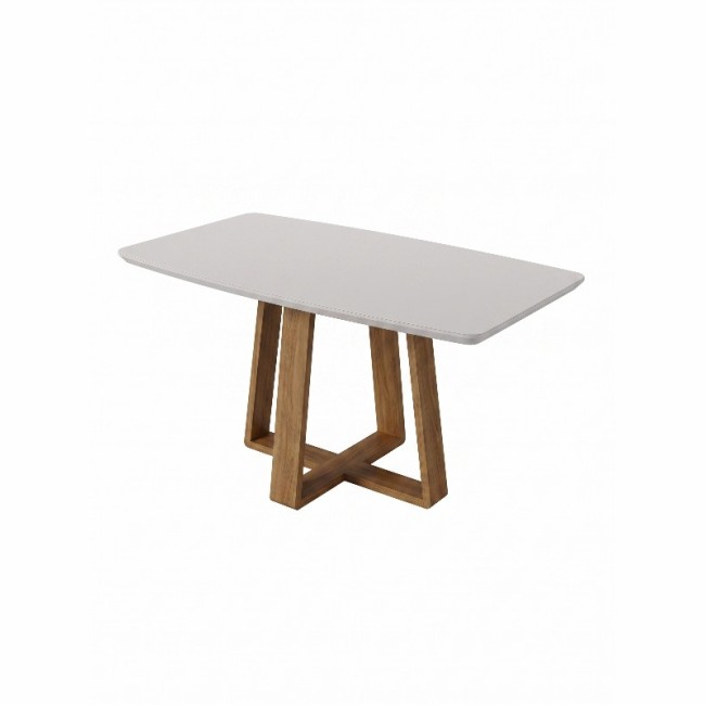 Mesa Wood com Vidro Barril