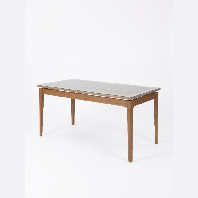 Mesa Wind com Vidro Retangular