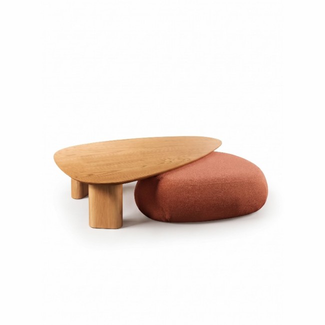 Mesa de Centro com Puff Orgânico Raia